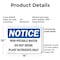 Signmission Non-Potable Water Do Not Drink Plant Nutrients, 14 in W x Rectangle, Plastic OS-2PACK-NS-P-1014-L-15090 - alternate 4